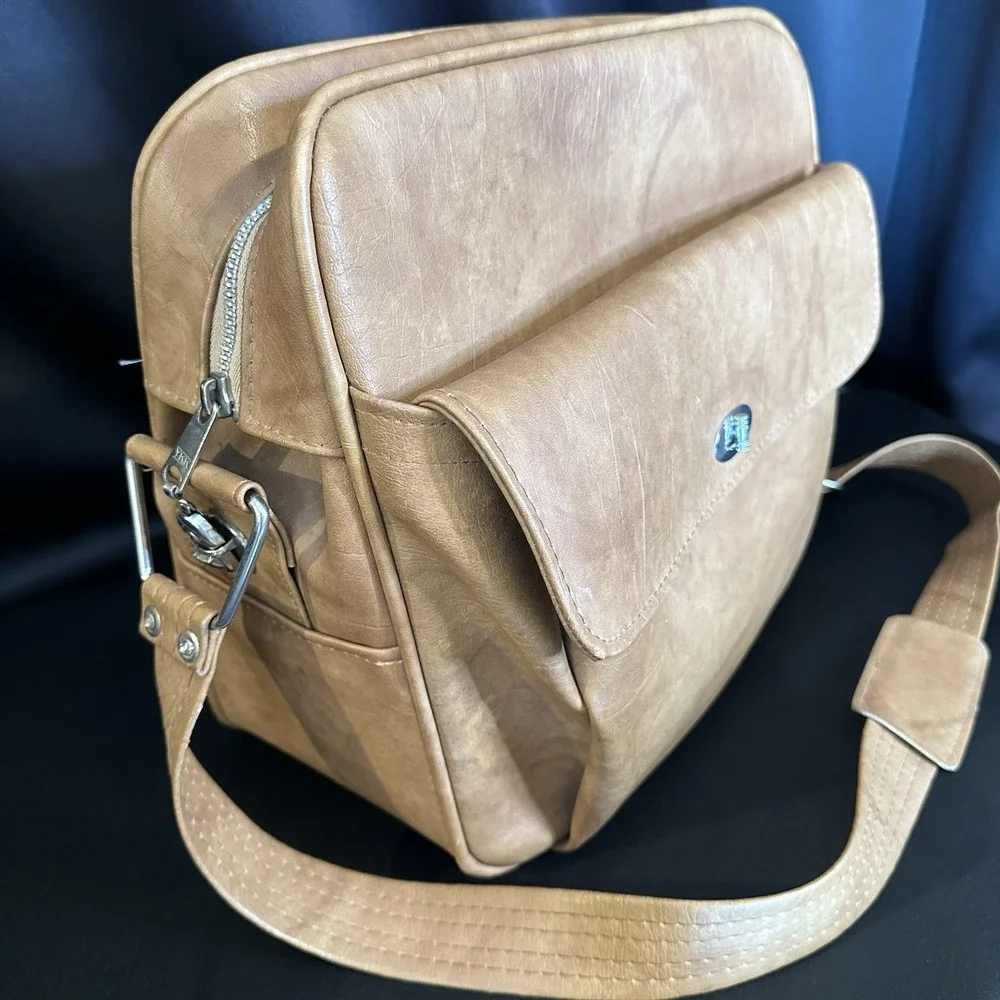 Vintage Samsonite Profile Brown Overnight Carry-On Luggage Bag Retro Mid Century